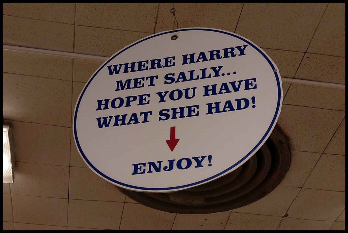 Where Harry Met Sally en Katz's Delicatessen