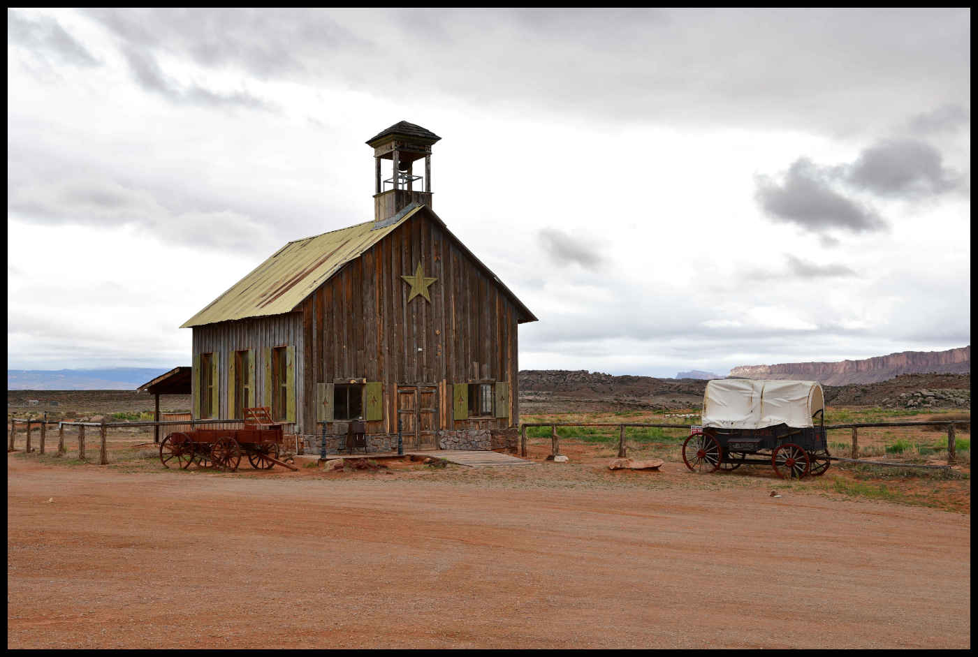 Old West Style Church Building