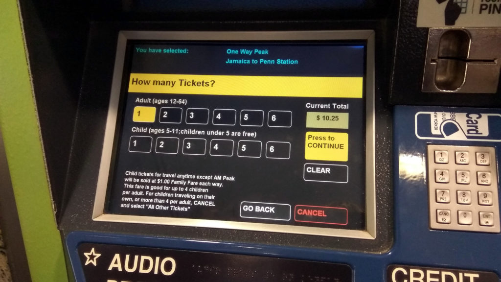 Máquinas de tickets en Jamaica Station
