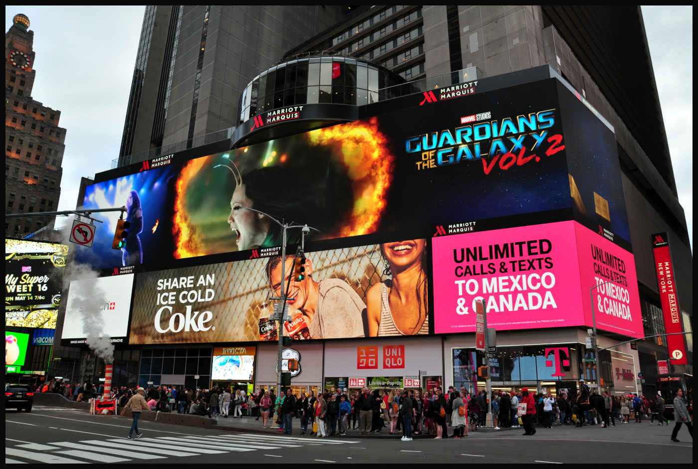 Pantalla gigante en Times Square