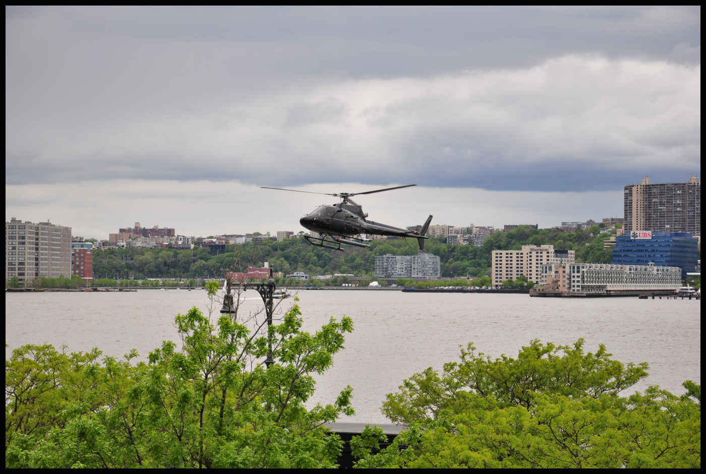 Helicóptero desde el High Line