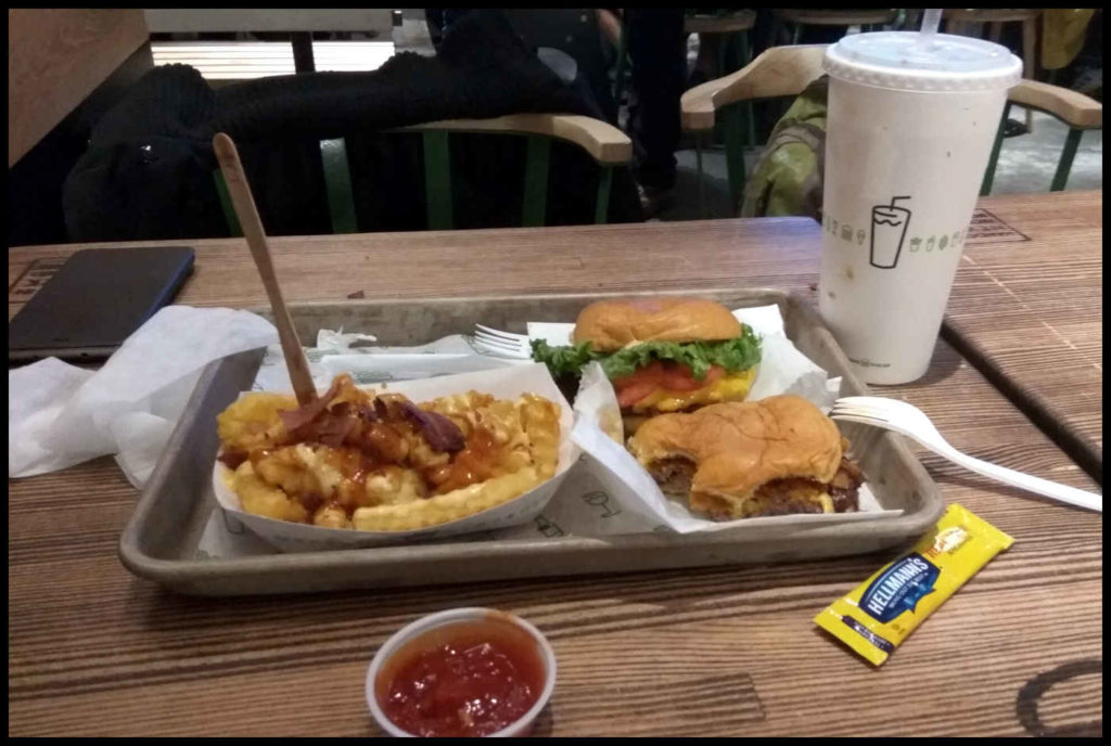 Cena en el Shake Shack