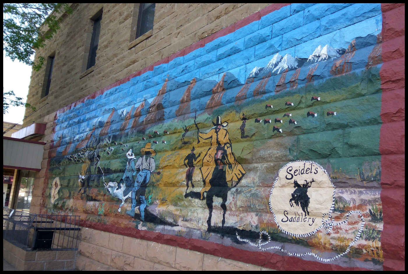 Mural en Seidel's Saddlery
