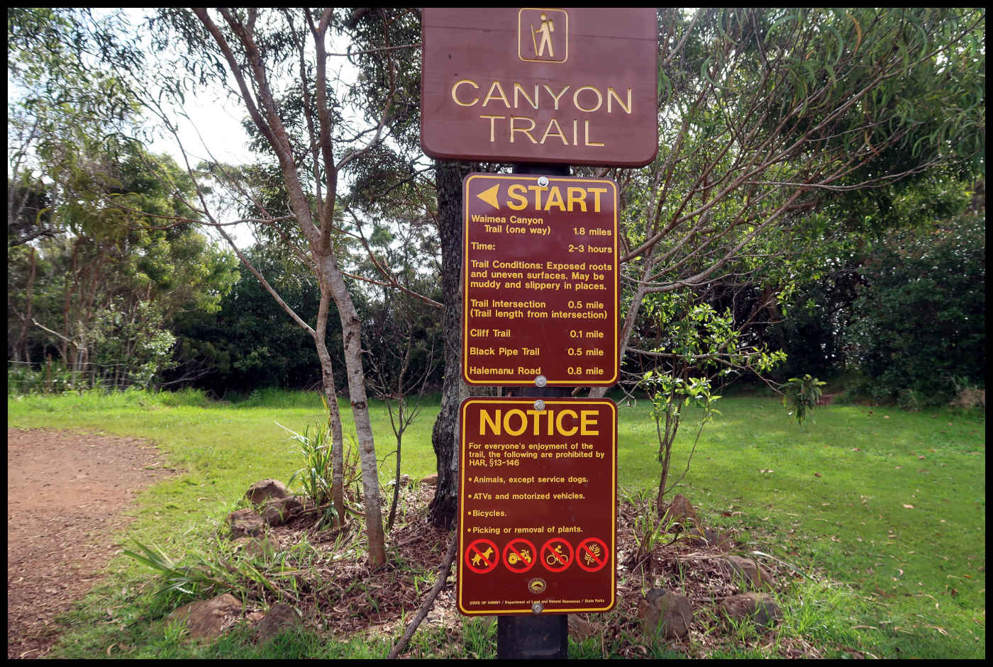 Info - Waimea Canyon Trail