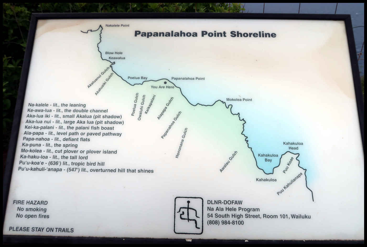 Información de Ohai Trail