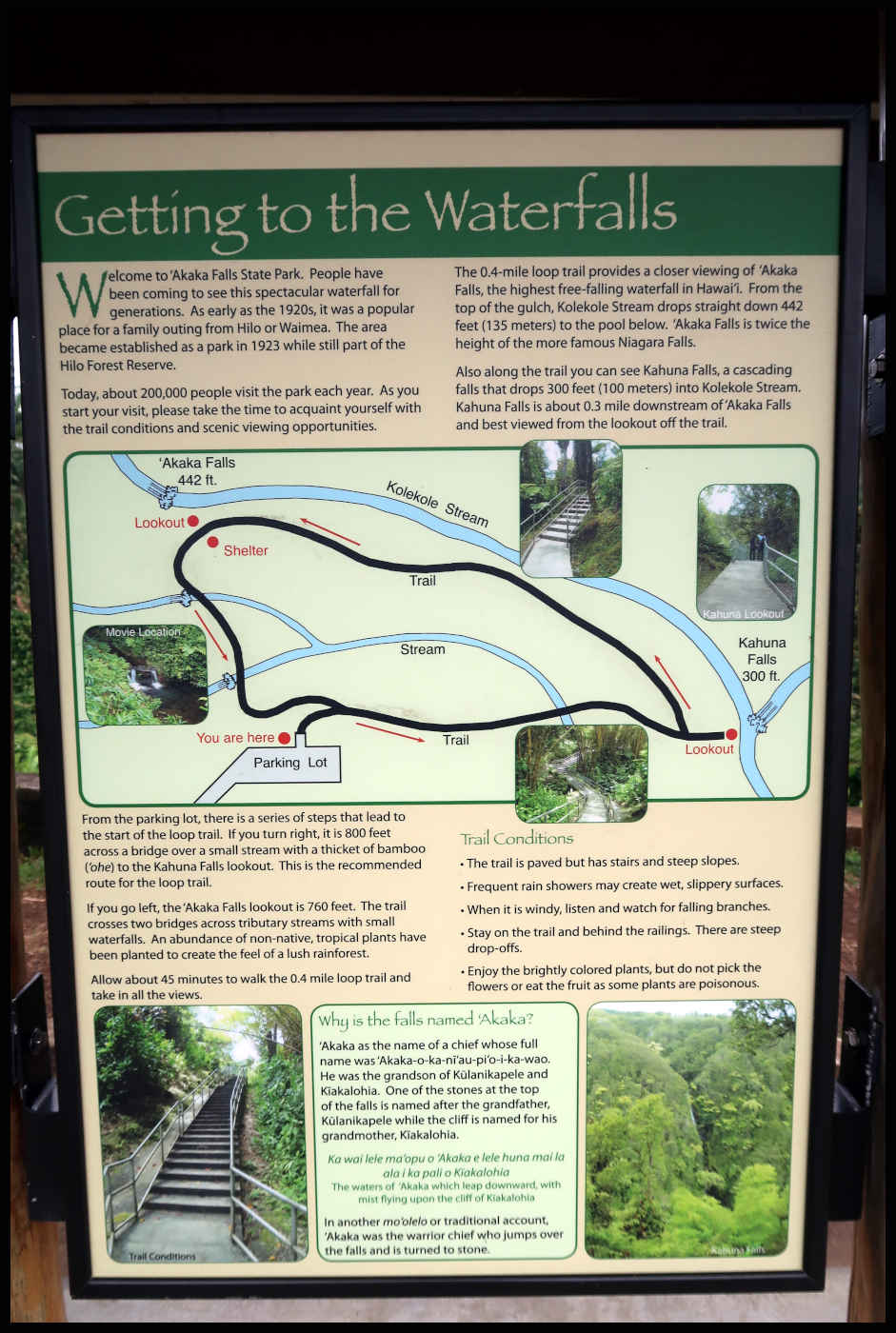 Información de 'Akaka Falls