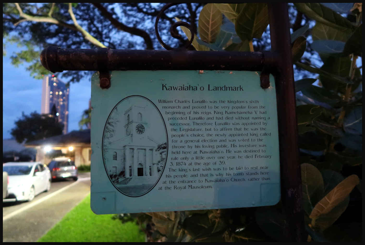 Información de Lunalilo Mausoleum