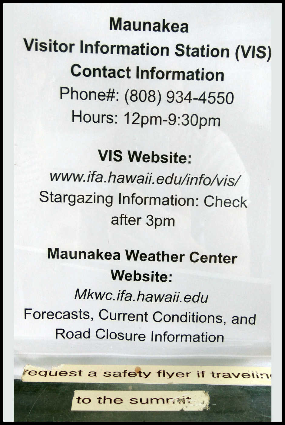 Información - Mauna Kea