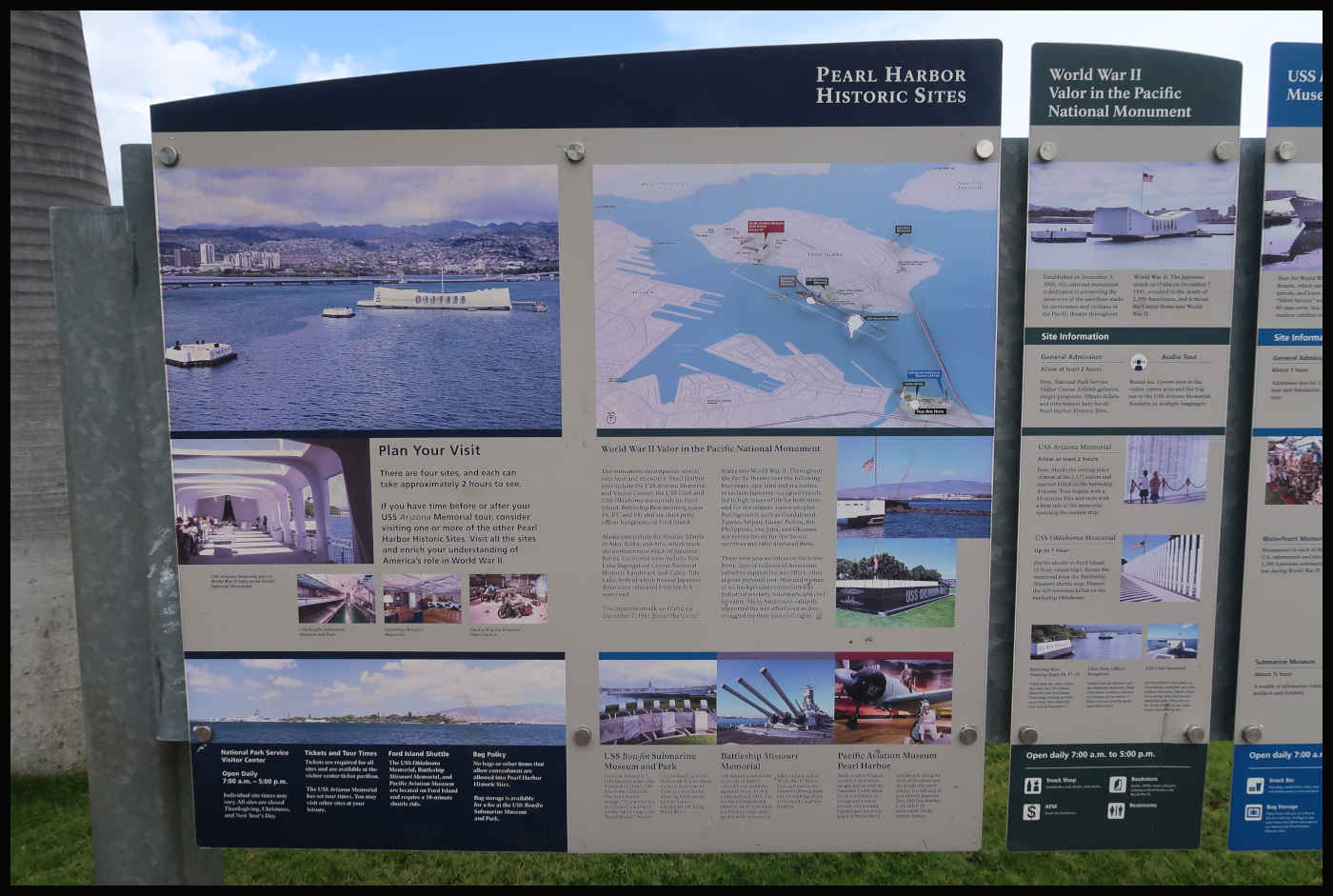 Mapa de Pearl Harbor Historic Sites