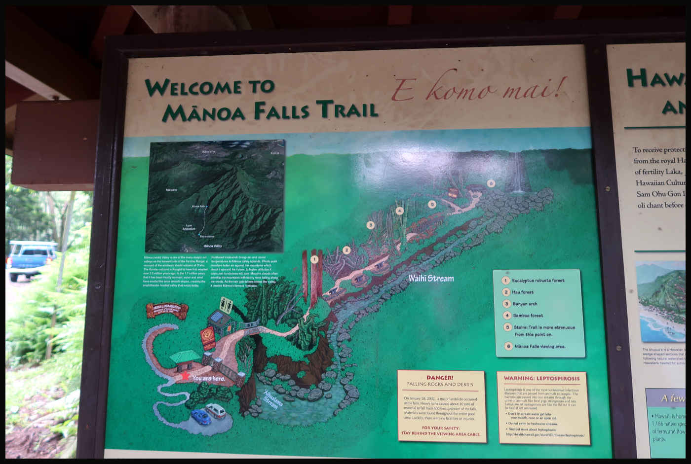 Mapa de Manoa Falls Trail