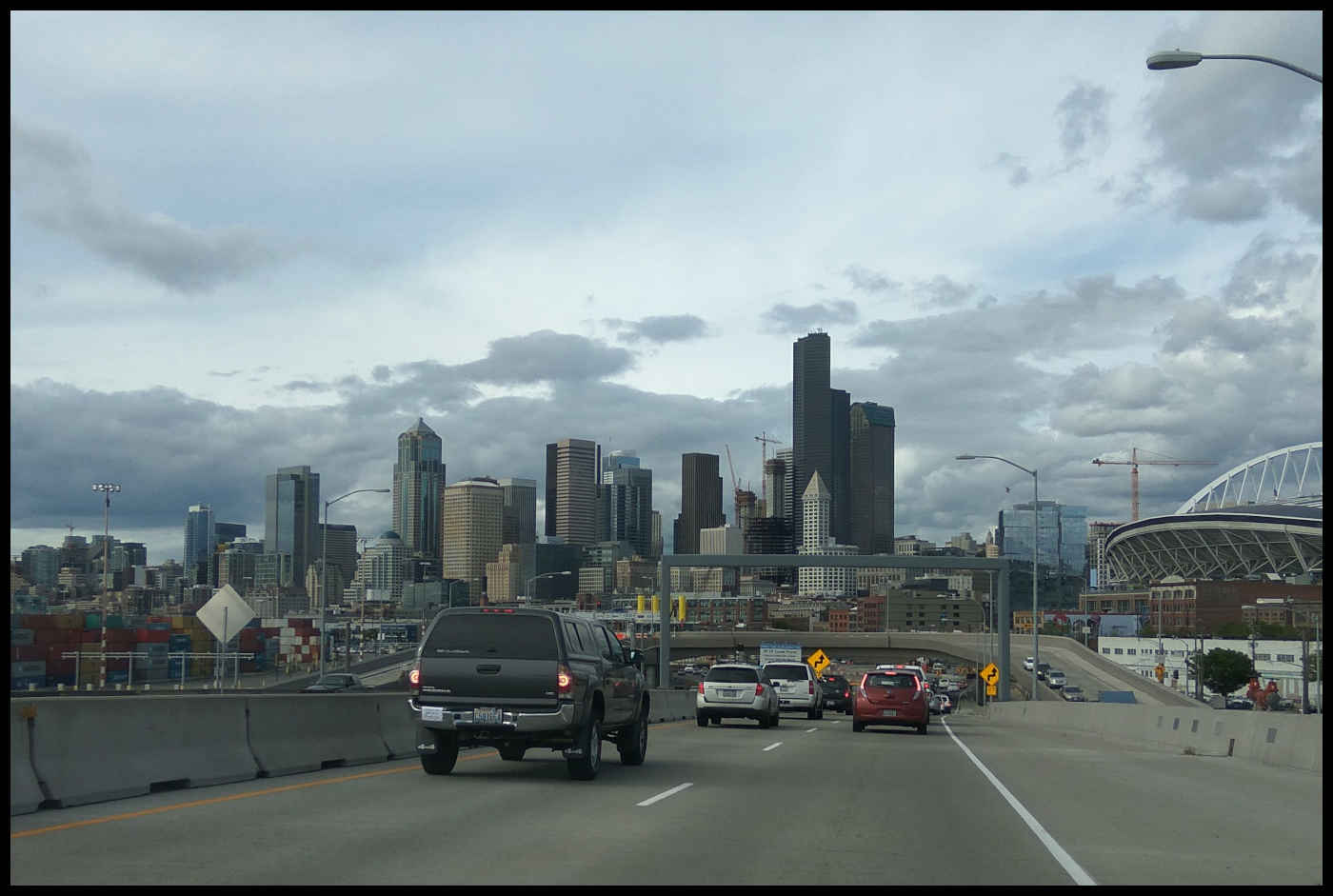 Tráfico a la entrada de Seattle