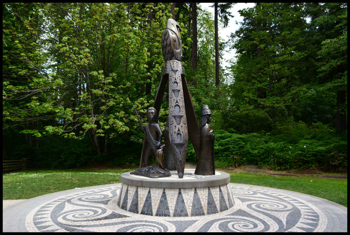 Monument to the Native Indians - Totem Poles